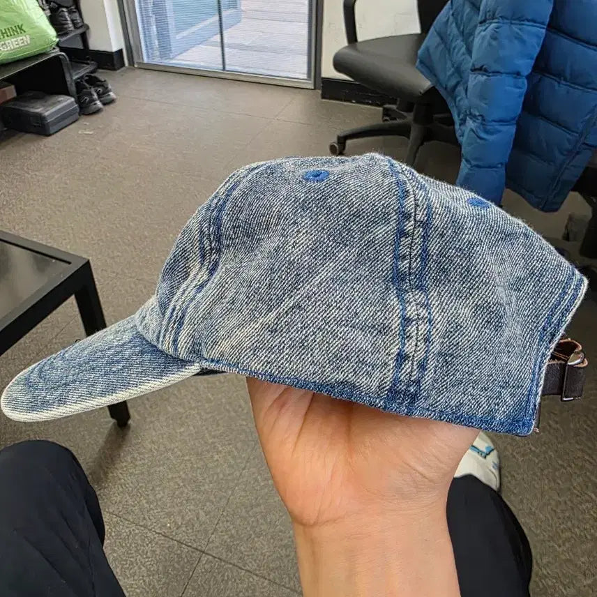 [BUNJANG] Wonder Woman Logo Denim Baseball Cap / 원더우먼 로고 데님 볼캡