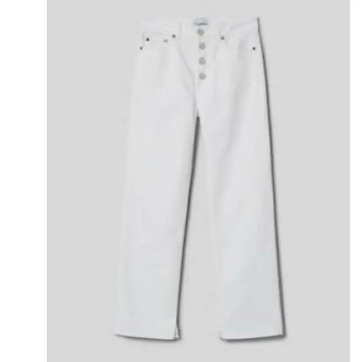 [BUNJANG] Ganni Rigid Denim White Pants / 가니 ganni 리지드데님 화이트 새상품