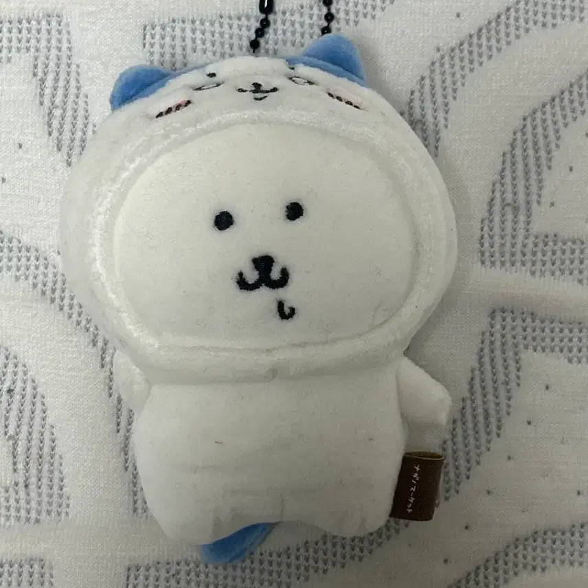 [BUNJANG] Nagano Market x Chiikawa Collaboration Hachiware Nondamgom Mascot Plush Keychain / 나가노마켓 농담곰 치이카와 콜라보 하치와레 마스코트 인형 키링