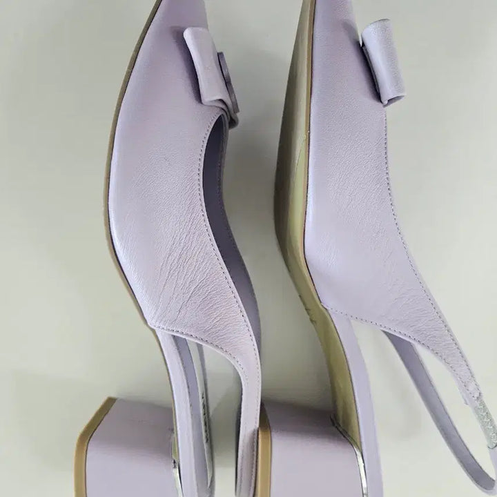 [BUNJANG] Barbara Purple Ribbon Pumps / 바바라 구두