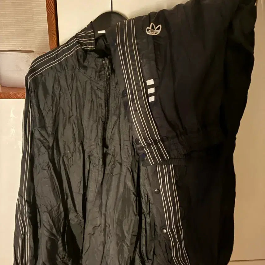 [BUNJANG] Adidas Alexander Wang Textured Tracksuit Set / 아디다스 알렉산더왕 쭈글이 셋업
