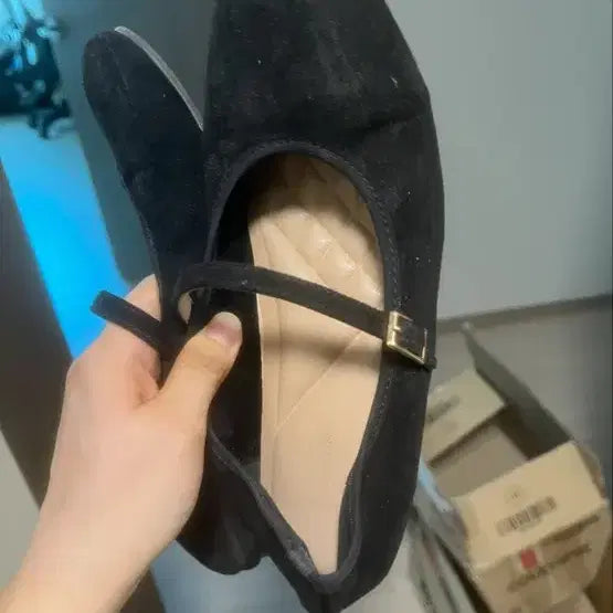 [BUNJANG] Black Mary Jane Flats / 메리제인 플랫단화 250