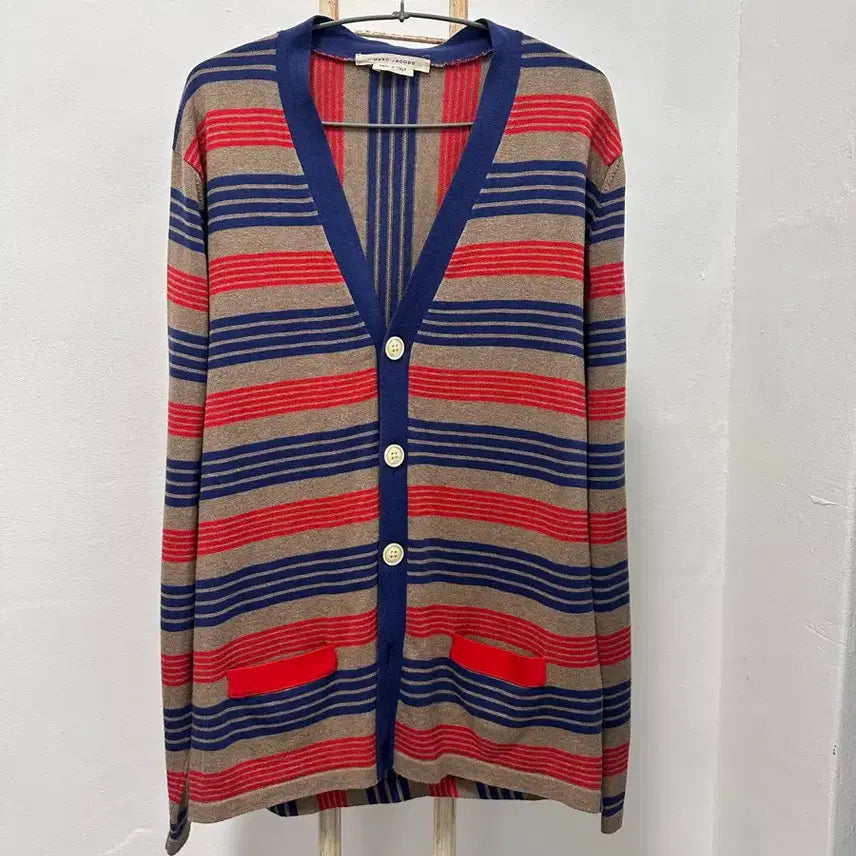 [BUNJANG] Marc Jacobs Stripe Knit Cardigan / 마크제이콥스 스트라이프 니트 가디건