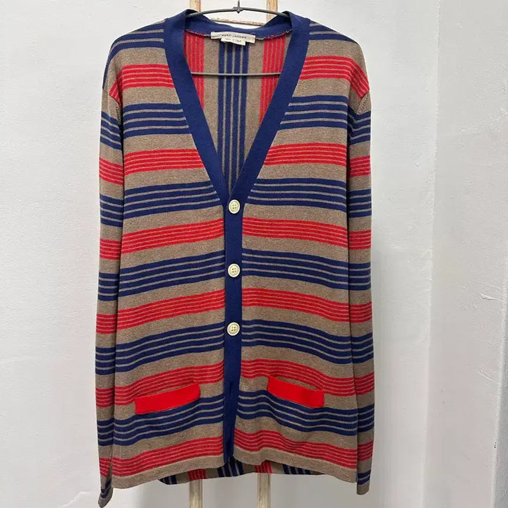[BUNJANG] Marc Jacobs Stripe Knit Cardigan / 마크제이콥스 스트라이프 니트 가디건