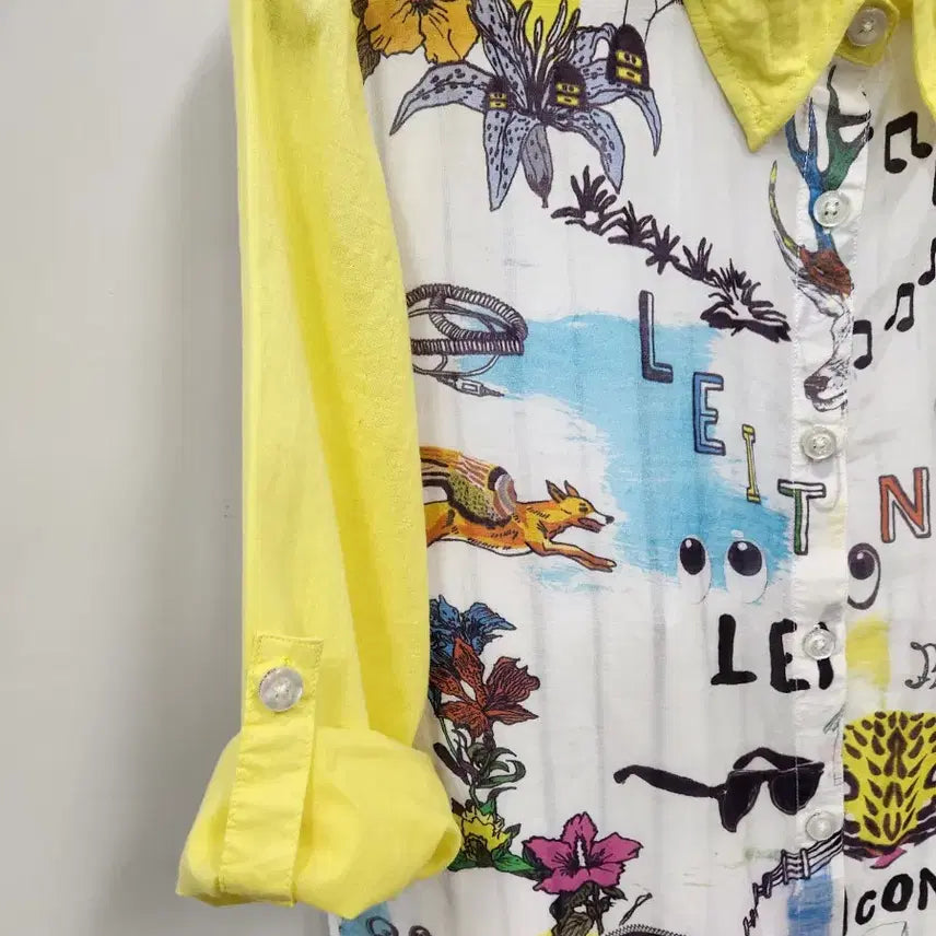 [BUNJANG] Cristina Gavioli Yellow Silk Blend Shirt / 가격내림Cristina Gavioli 옐로우 실크혼방 셔츠(~66 까지)