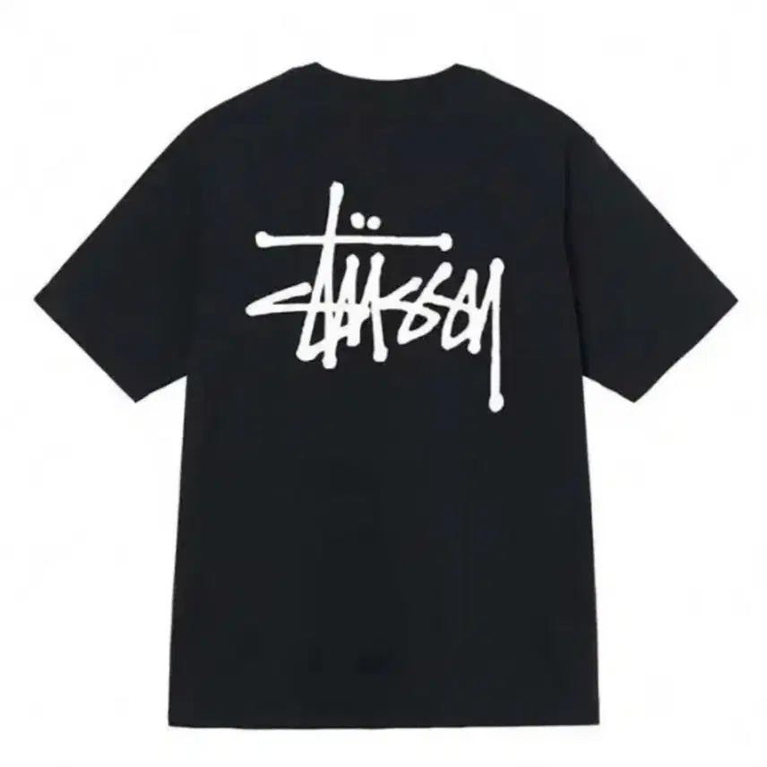 [BUNJANG] Stussy Basic Logo T-Shirt Black / 스투시 기본 로고 블랙 반팔티