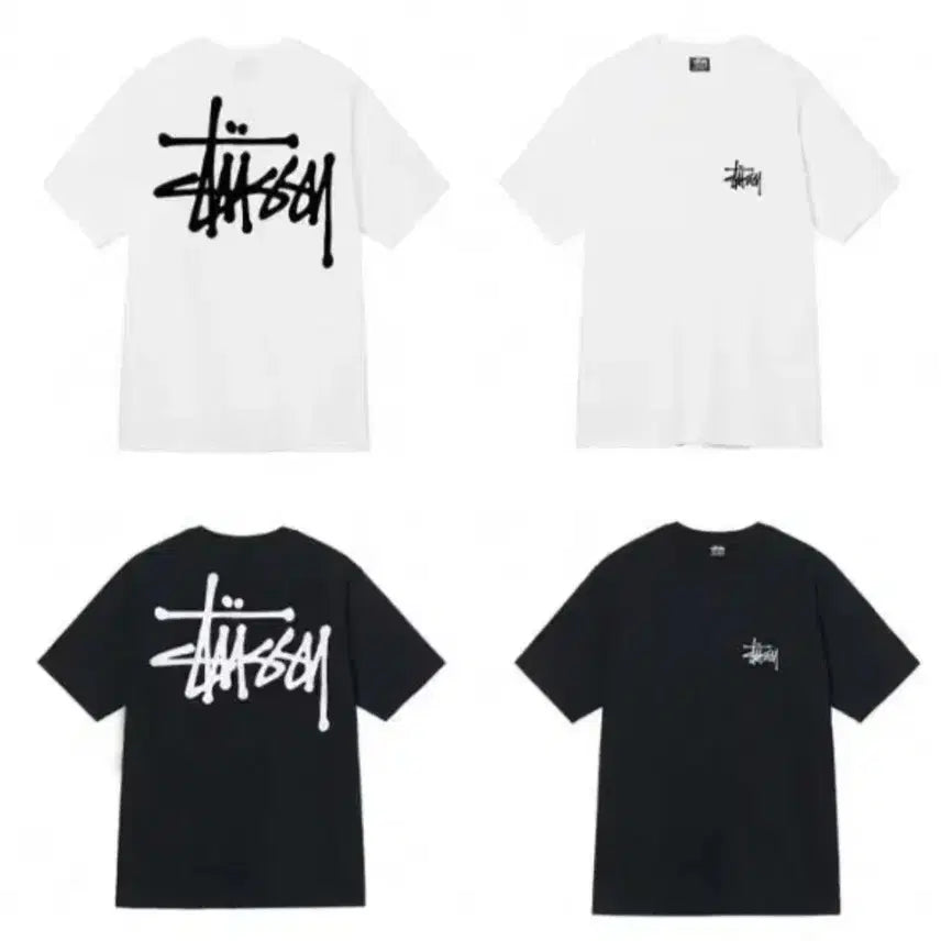 [BUNJANG] Stussy Basic Logo T-Shirt Black / 스투시 기본 로고 블랙 반팔티