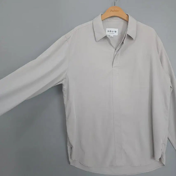 [BUNJANG] Solid Homme Rayon Blend Shirt Grey 105 / 솔리드옴므 Solid Homme 레이온 혼방 셔츠 그레이 105
