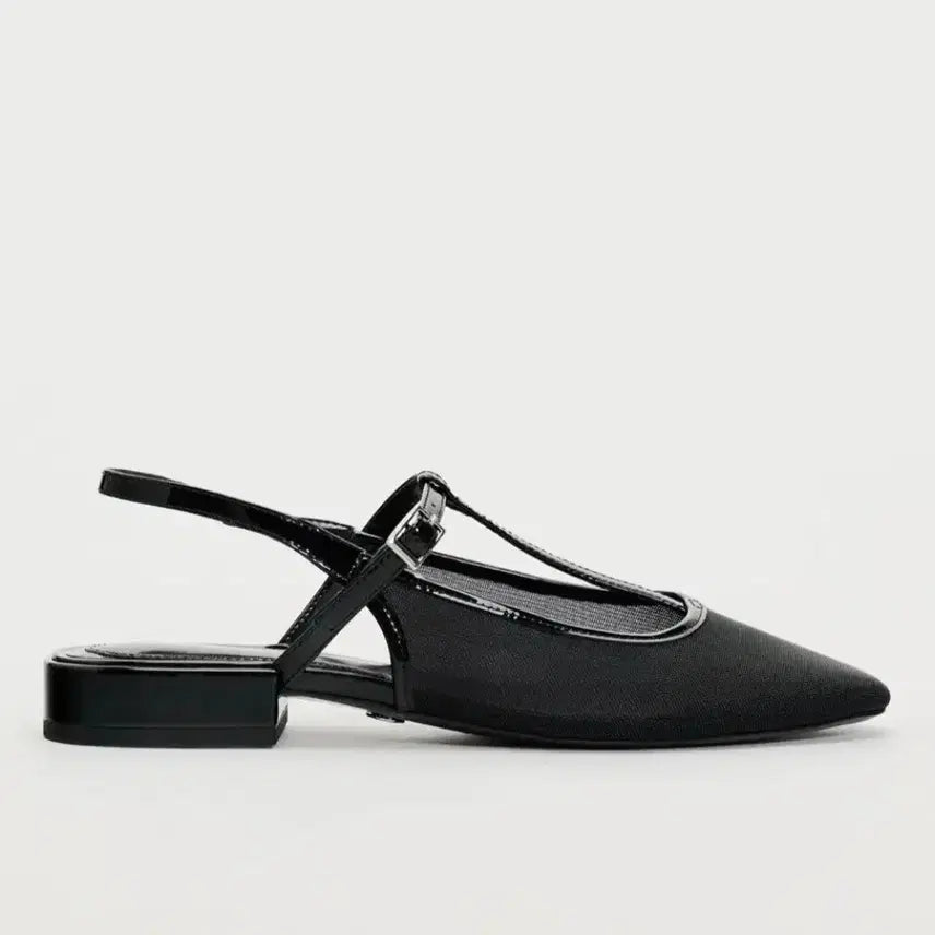 [BUNJANG] Zara Mesh Slingback Strap Sandals Flat Mary Jane Shoes / 자라 메쉬 슬링백 여름 슈즈 스트랩 샌들 플랫 메리제인 40 255