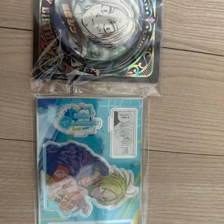 [BUNJANG] Sakamoto Days Shin 25th Birthday Diorama &amp; Can Badge Set (Unsealed, Bundle) / 사카모토데이즈 신 25  점프샵 생일 디오라마,캔빗지 미개봉 일괄