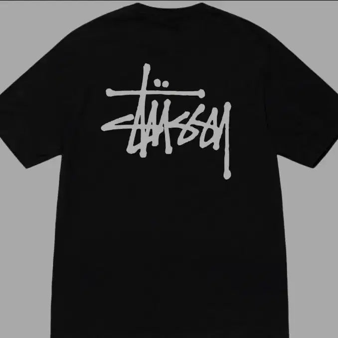 [BUNJANG] Stussy Basic Short Sleeve T-Shirt / 스투시 검정 반팔 티셔츠