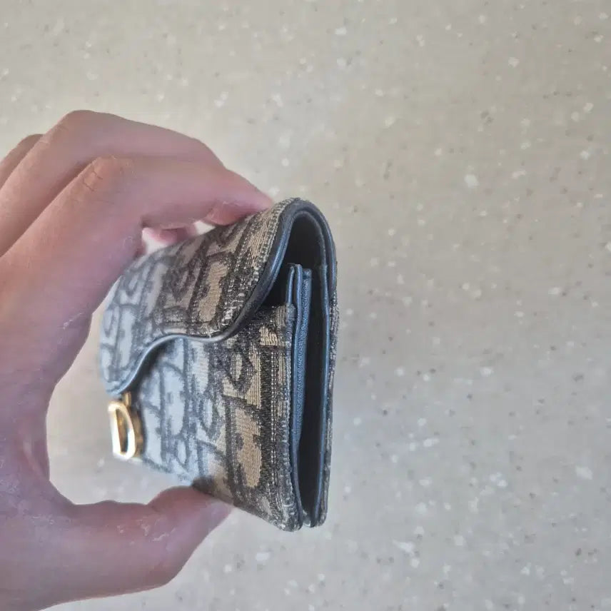 [BUNJANG] Dior Oblique Saddle Card Holder / 디올 오블리크 카드지갑 새들 디자인