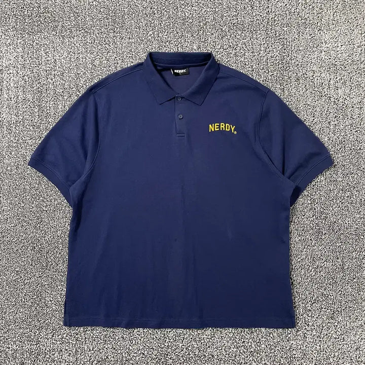 [BUNJANG] NERDY Navy Collar T-shirt / 빈티지9. NERDY 널디 카라 티셔츠 반팔 티셔츠 피케티 네이비