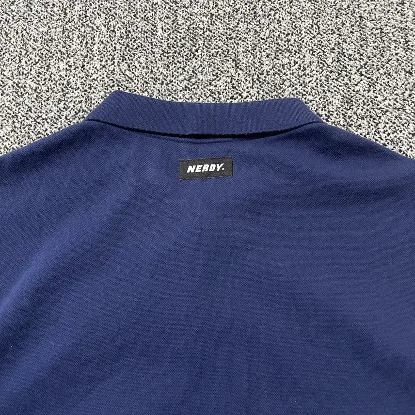 [BUNJANG] NERDY Navy Collar T-shirt / 빈티지9. NERDY 널디 카라 티셔츠 반팔 티셔츠 피케티 네이비