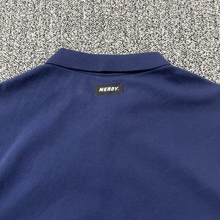 [BUNJANG] NERDY Navy Collar T-shirt / 빈티지9. NERDY 널디 카라 티셔츠 반팔 티셔츠 피케티 네이비