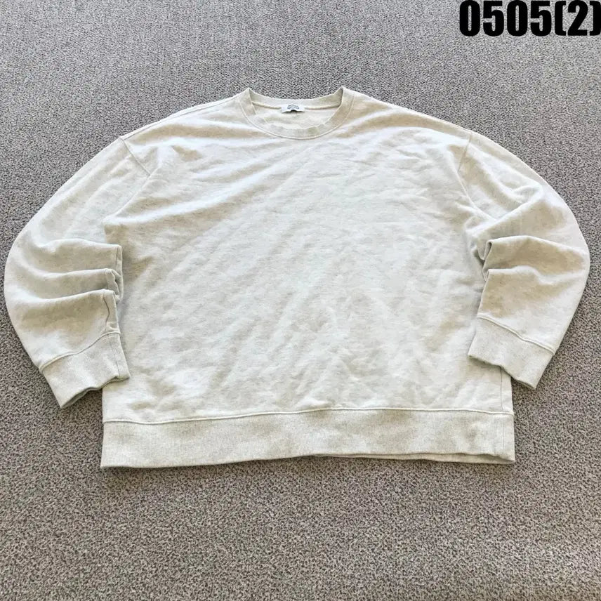 [BUNJANG] Musinsa Standard Light Grey Sweatshirt T-Shirt 2XL / 무신사스탠다드 라이트 그레이 맨투맨 티셔츠 2XL