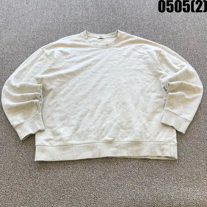 [BUNJANG] Musinsa Standard Light Grey Sweatshirt T-Shirt 2XL / 무신사스탠다드 라이트 그레이 맨투맨 티셔츠 2XL