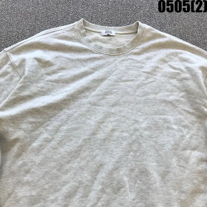 [BUNJANG] Musinsa Standard Light Grey Sweatshirt T-Shirt 2XL / 무신사스탠다드 라이트 그레이 맨투맨 티셔츠 2XL