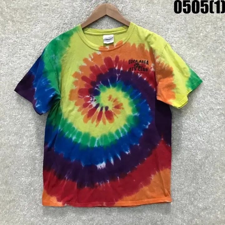 [BUNJANG] Port &amp; Company Tie-Dye T-Shirt Medium / port &amp; company 타이다이 반팔 티셔츠 m