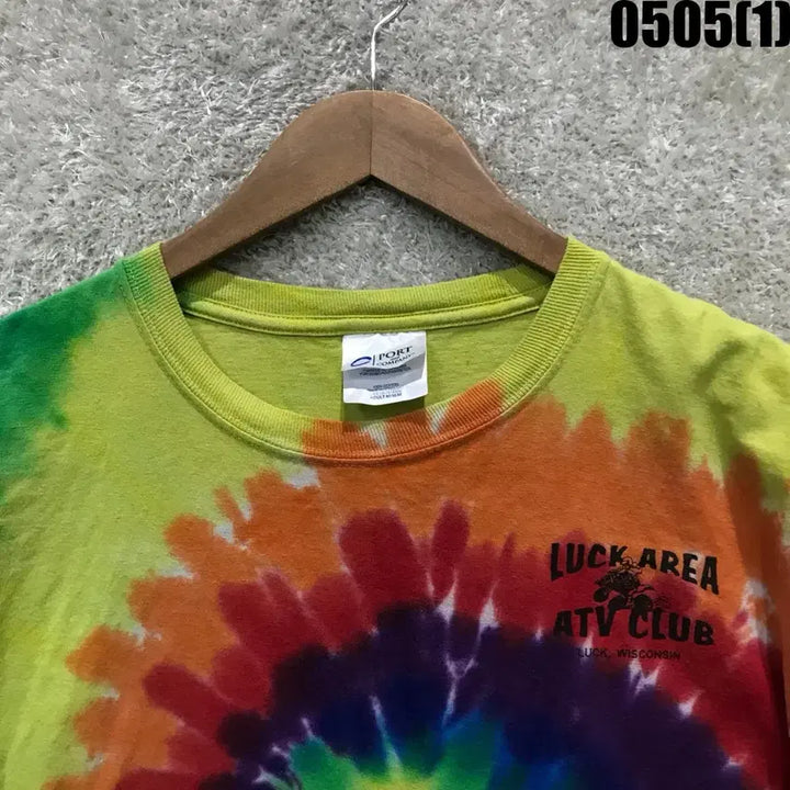 [BUNJANG] Port &amp; Company Tie-Dye T-Shirt Medium / port &amp; company 타이다이 반팔 티셔츠 m
