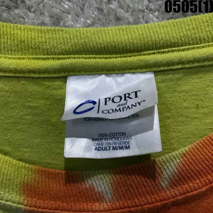 [BUNJANG] Port &amp; Company Tie-Dye T-Shirt Medium / port &amp; company 타이다이 반팔 티셔츠 m