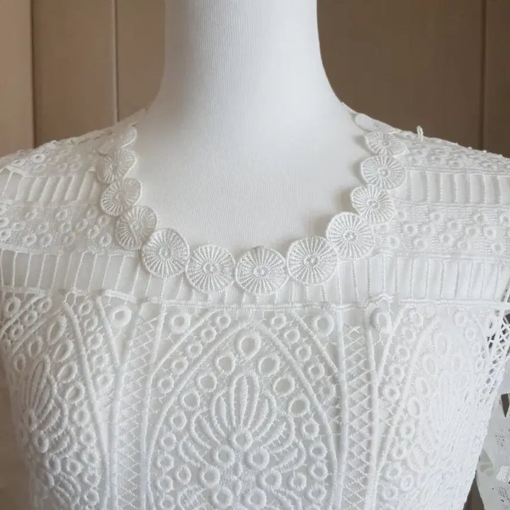 [BUNJANG] High-Quality White Lace Dress / 편집샵 고퀄 원피스