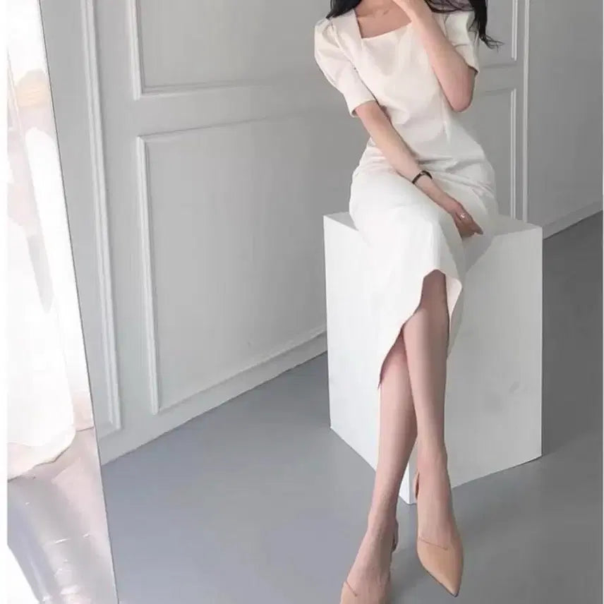 [BUNJANG] Long Simple Dress / 애장템 중고 고퀄 롱 심플 원피스