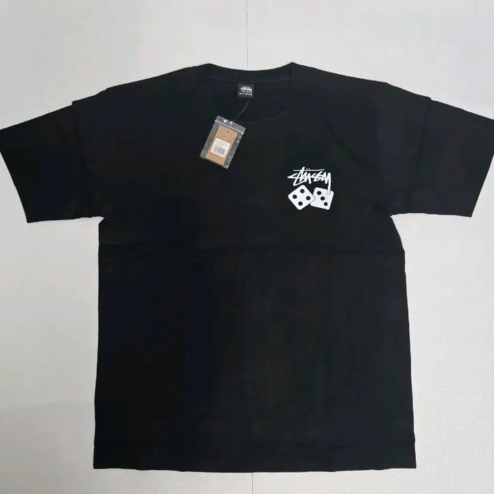 [BUNJANG] Stussy Dice Logo Short Sleeve T-Shirt Black XL / 스투시 다이스 로고 블랙 반팔 티셔츠 XL 새상품