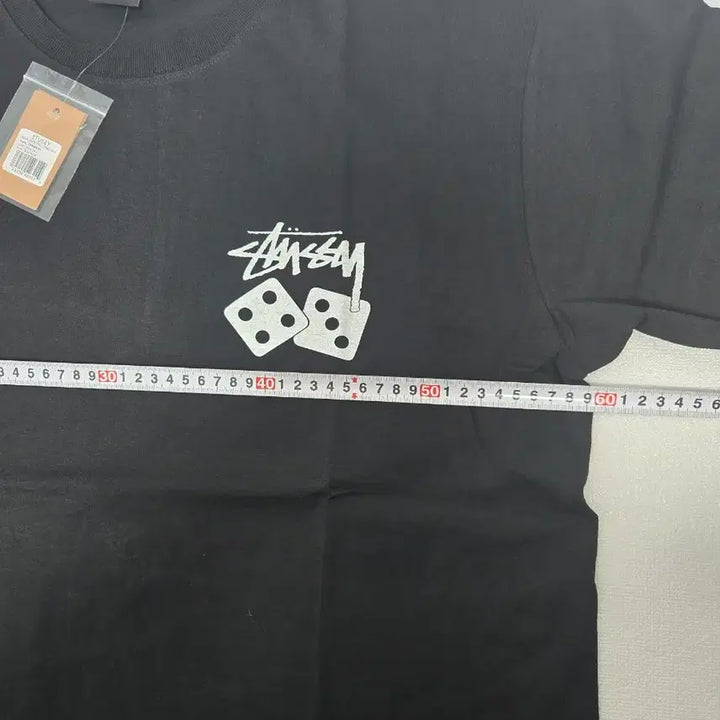 [BUNJANG] Stussy Dice Logo Short Sleeve T-Shirt Black XL / 스투시 다이스 로고 블랙 반팔 티셔츠 XL 새상품