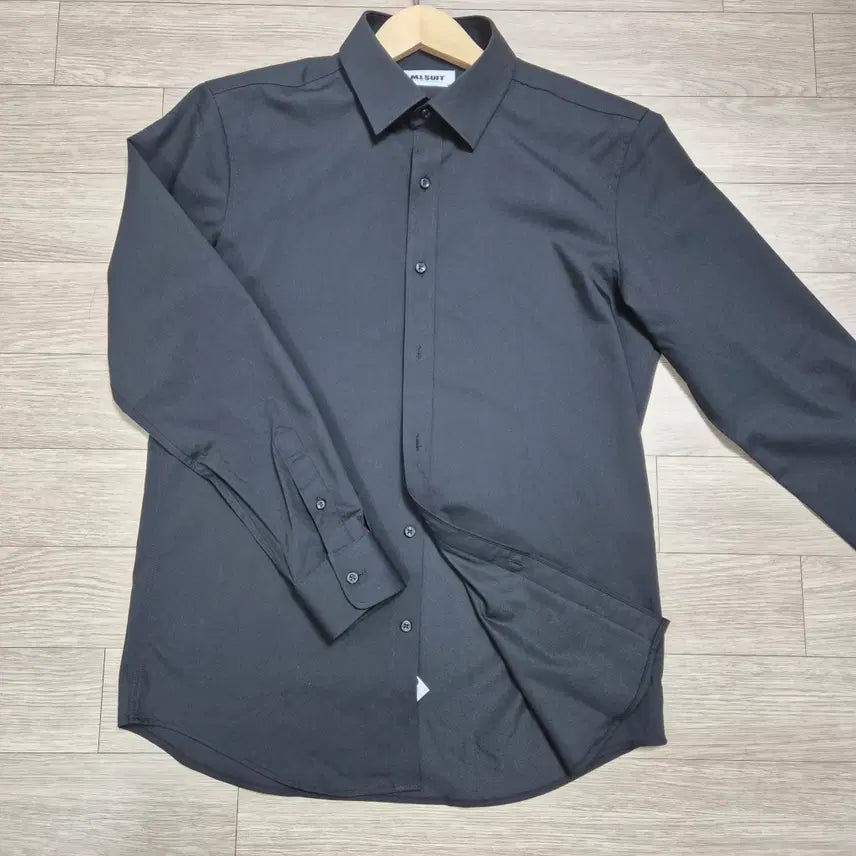 [BUNJANG] M.I.SUIT Black Polyester Blend Dress Shirt / M.I.SUIT 블랙 셔츠 100