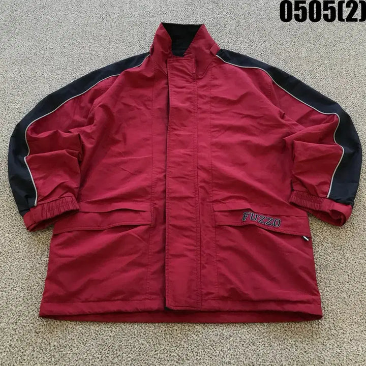 [BUNJANG] FUZZO Red/Black Windbreaker Jacket Size 95 / FUZZO 레드/블랙 바람막이 자켓 95