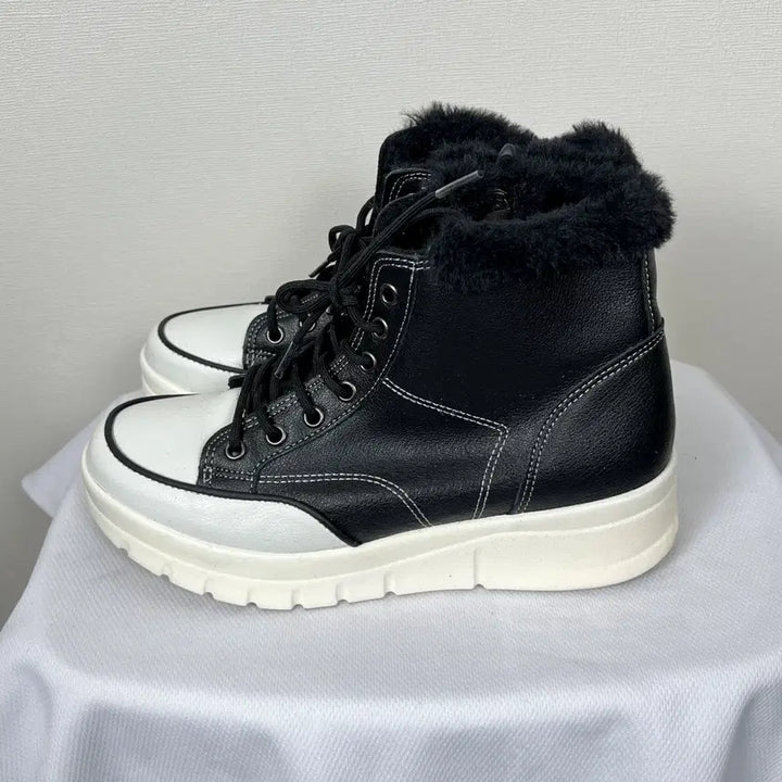 [BUNJANG] Brumas Molly Leather Fur Ankle Boots - Vintage / 브루마스 몰리 가죽 털 앵클 부츠 국내제작 신발 235 라덴 빈티지