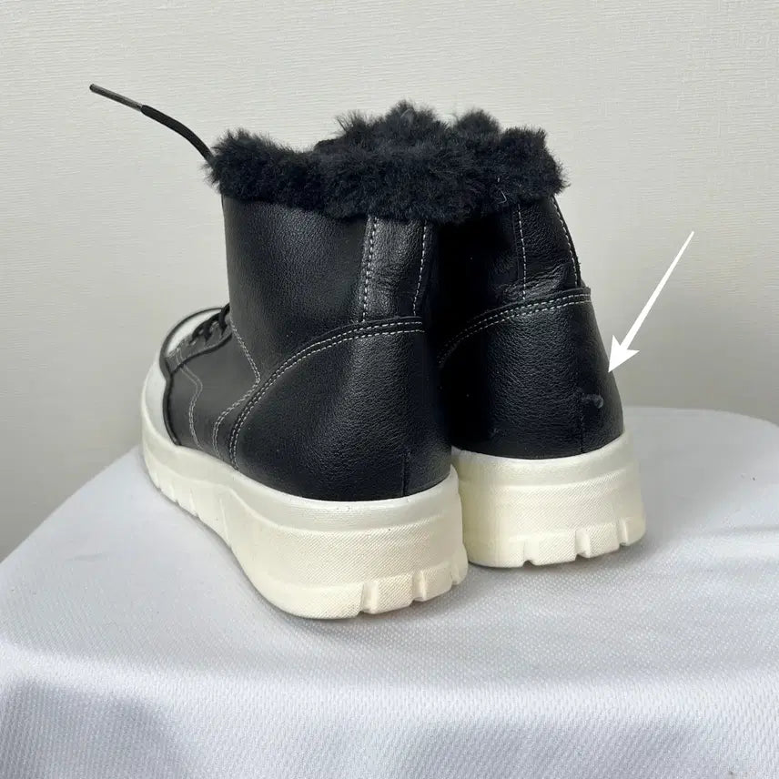 [BUNJANG] Brumas Molly Leather Fur Ankle Boots - Vintage / 브루마스 몰리 가죽 털 앵클 부츠 국내제작 신발 235 라덴 빈티지