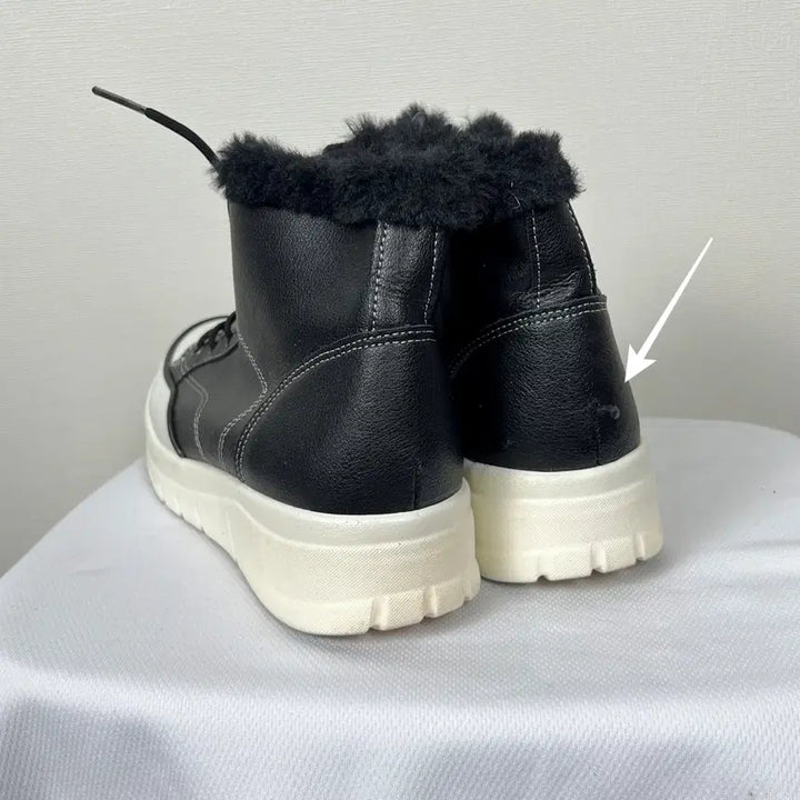 [BUNJANG] Brumas Molly Leather Fur Ankle Boots - Vintage / 브루마스 몰리 가죽 털 앵클 부츠 국내제작 신발 235 라덴 빈티지