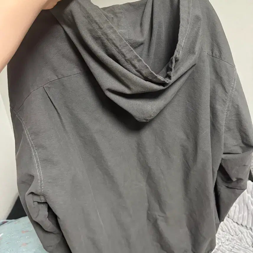 [BUNJANG] Polituru Zip Hoodie Charcoal / [2] 폴리테루 집후디 차콜