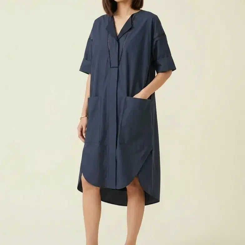 [BUNJANG] System Half Sleeve Long Dress / [66]시스템 반팔 롱 원피스