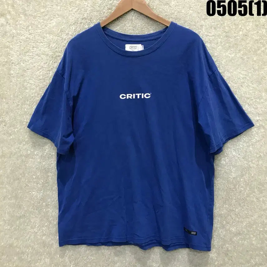 [BUNJANG] Critic Blue Short-Sleeve T-Shirt XL / 크리틱 블루 반팔 티셔츠 XL