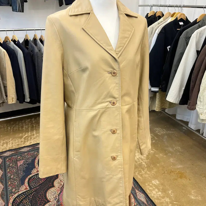 [BUNJANG] Real Leather Sheepskin Coat / 리얼레더 양가죽 코트