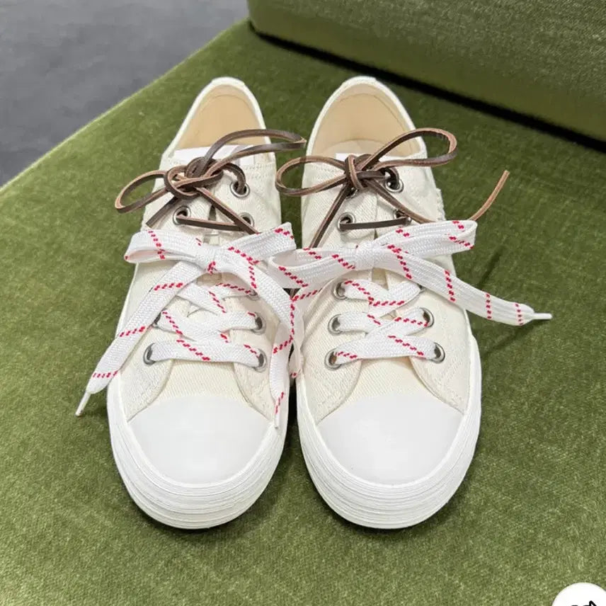 [BUNJANG] Miu Miu Logo Canvas Sneakers / 미우미우 5E384E 로고 캔버스 스니커즈