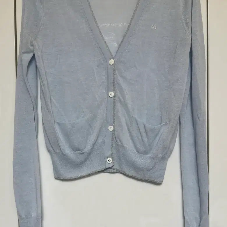 [BUNJANG] Lucky Chouette Blue Cardigan / LUCKY CHOUETTE 럭키슈에뜨블루 가디건