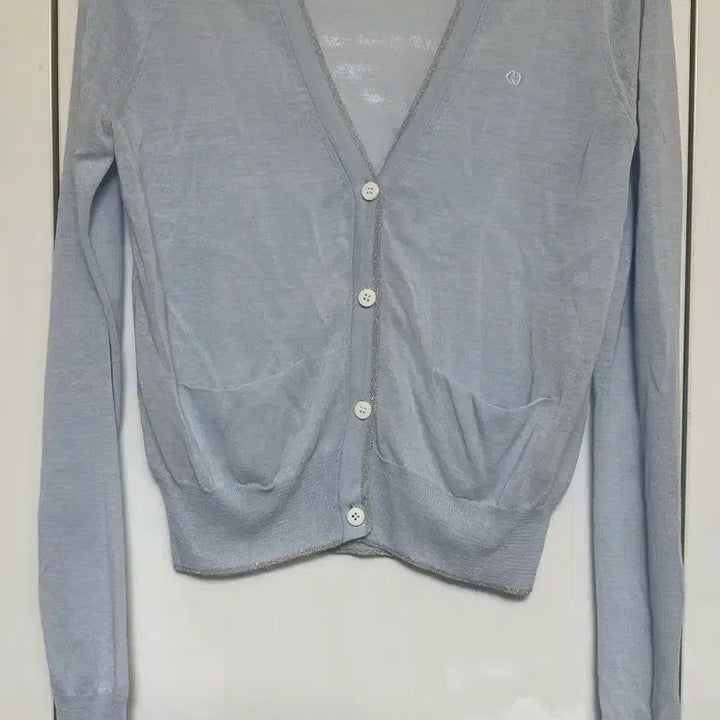 [BUNJANG] Lucky Chouette Blue Cardigan / LUCKY CHOUETTE 럭키슈에뜨블루 가디건