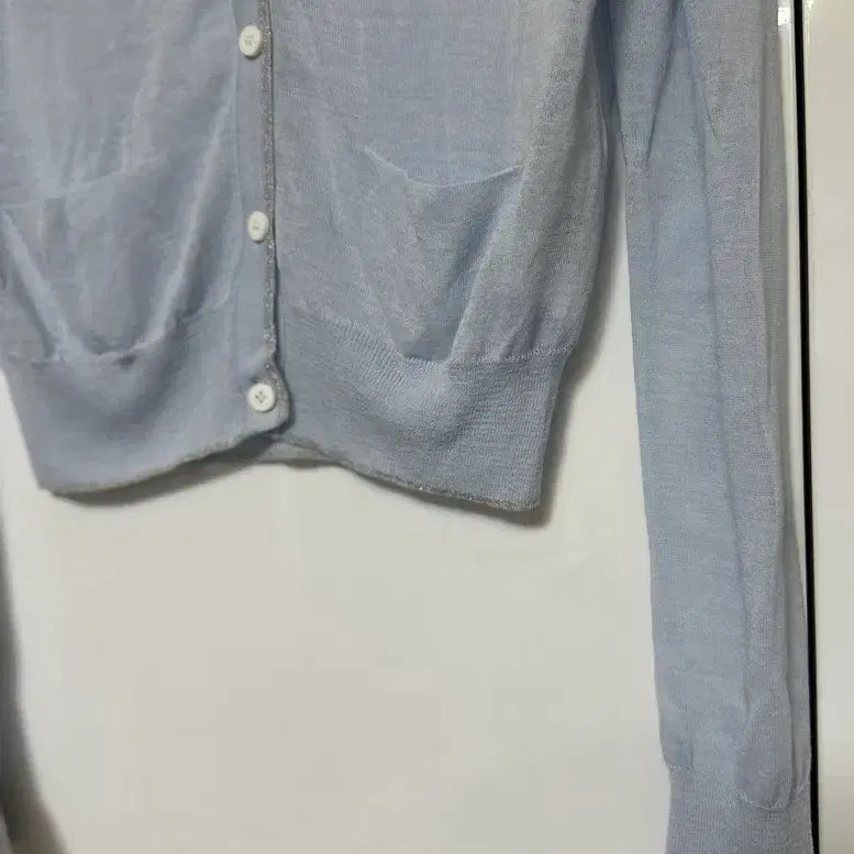[BUNJANG] Lucky Chouette Blue Cardigan / LUCKY CHOUETTE 럭키슈에뜨블루 가디건