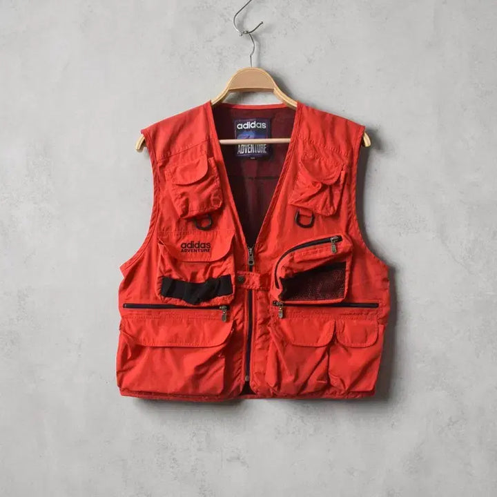 [BUNJANG] Adidas Adventure 90s Multi-Pocket Fishing Vest (Size 100) / 90S 아디다스 피싱 베스트 조끼 M0448