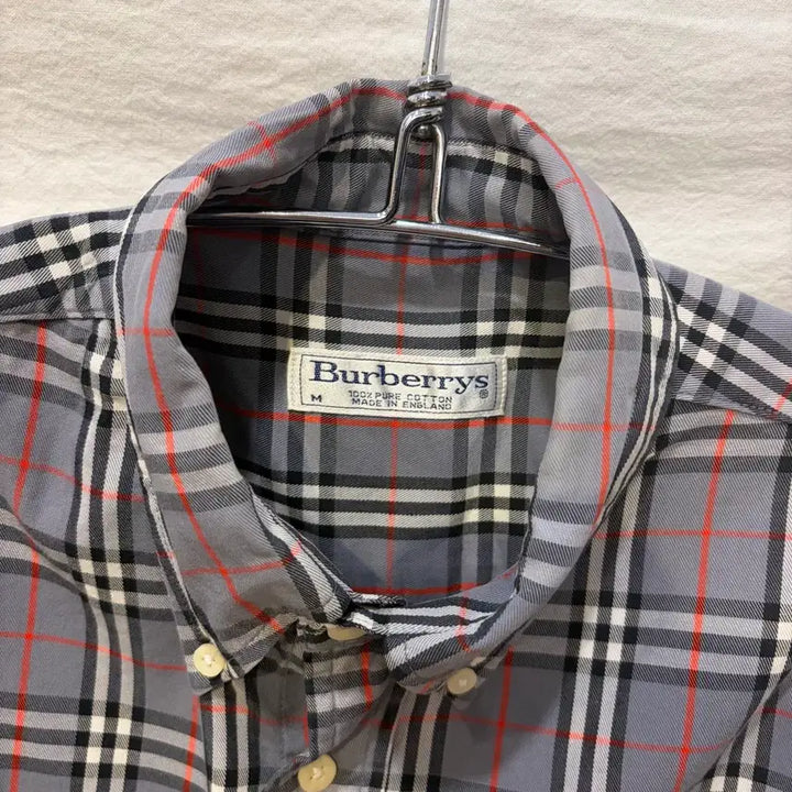 [BUNJANG] Burberry Check Long-Sleeve Shirt Grey / 버버리 체크 셔츠 그레이 긴팔