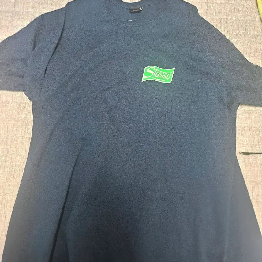 [BUNJANG] Stussy 2XL Navy Short Sleeve T-Shirt / 스투시 2XL 네이비