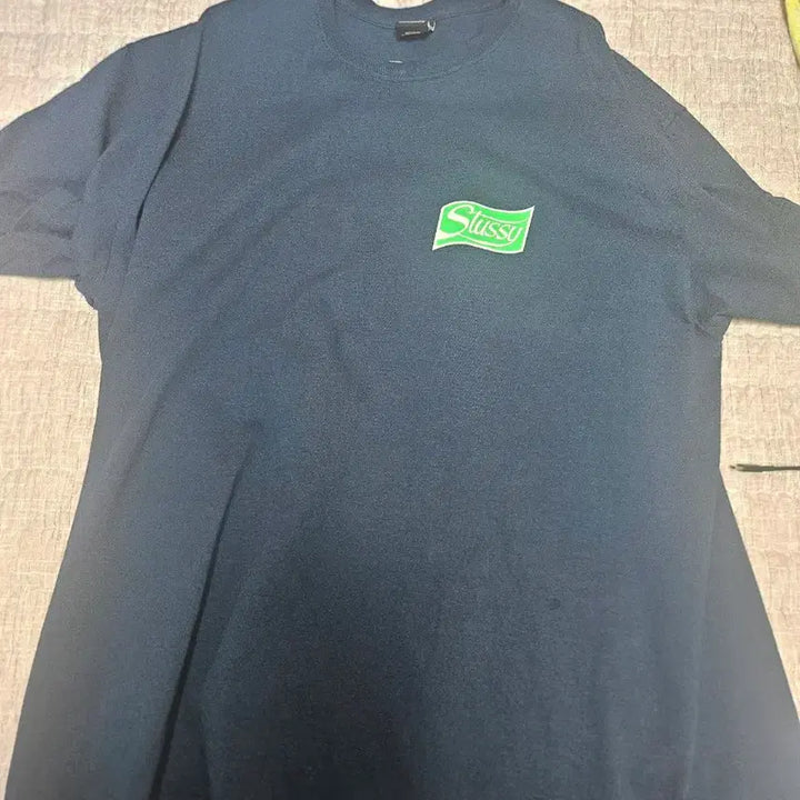 [BUNJANG] Stussy 2XL Navy Short Sleeve T-Shirt / 스투시 2XL 네이비