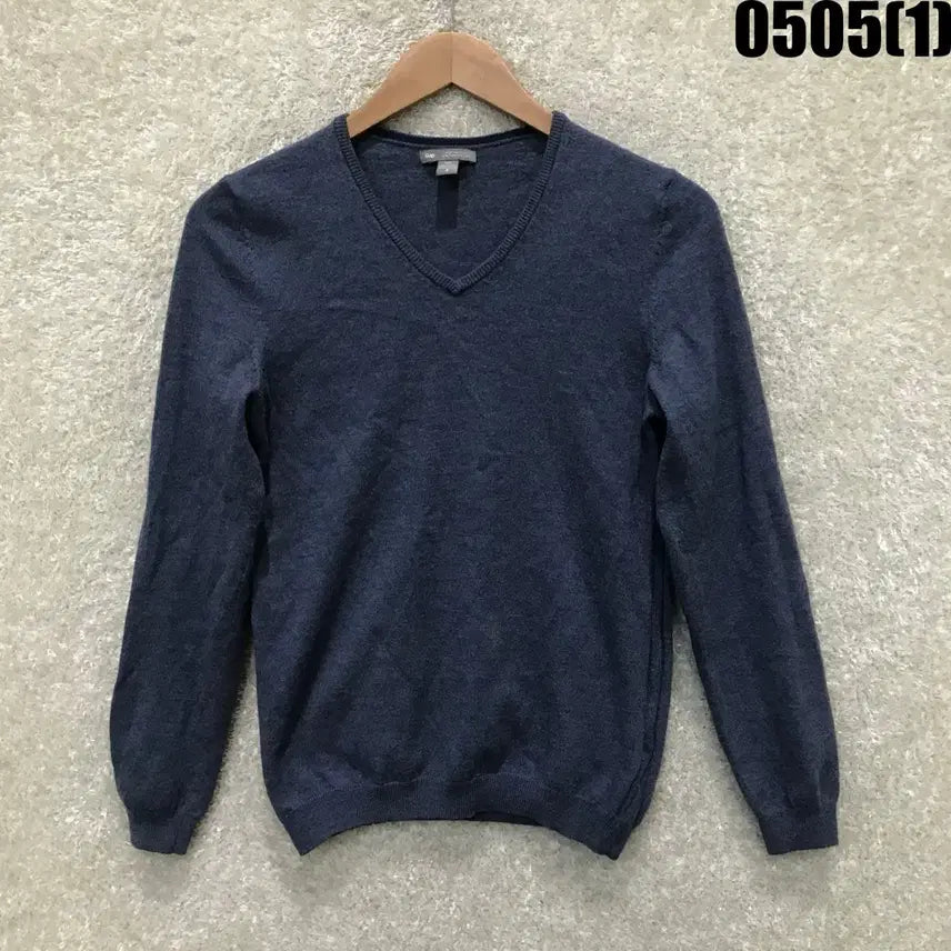 [BUNJANG] Gap V-Neck Knit Long Sleeve Blue S / 갭 V넥 니트 긴팔 블루 s