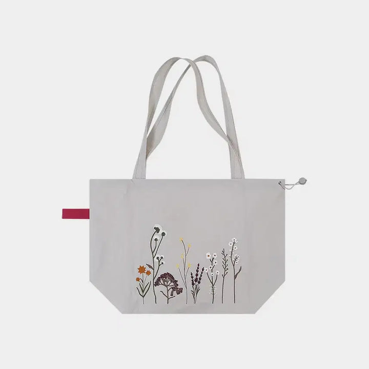 [BUNJANG] Embroidered String Bag / 자수 스트링백