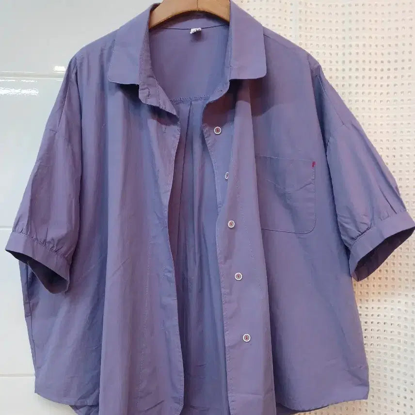 [BUNJANG] Purple Blouse Shirt / 퍼플 셔츠  블라우스