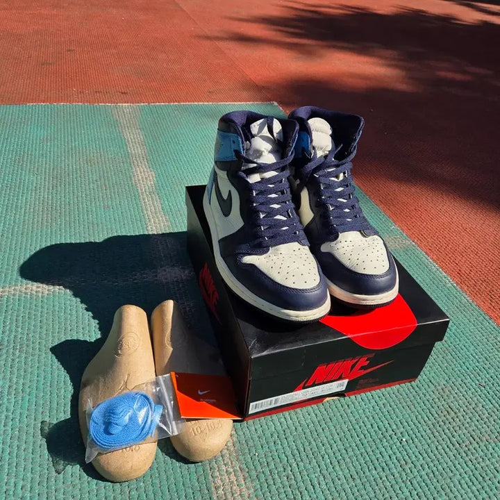 [BUNJANG] Nike Air Jordan 1 High OG Obsidian / 285) 나이키 에어 조던1 하이 OG 옵시디언